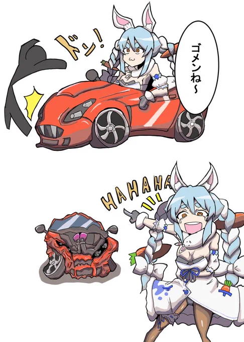 初めてVtuberの方を拝見しました!GTAの車で暴走したり廃車にして喜んでました! vtuber界はもしかして想像以上にカオスなのでは
#兎田ぺこら 
#ぺこらーと 