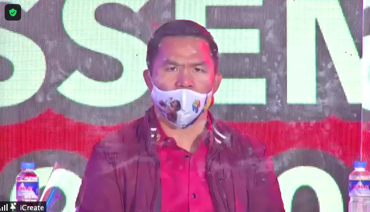 ANCALERTS's tweet photo. JUST IN: Sen. @MannyPacquiao nominated to run as PDP-Laban's standard bearer in #Halalan2022 | via @_katrinadomingo https://t.co/ygcmV9DMaA