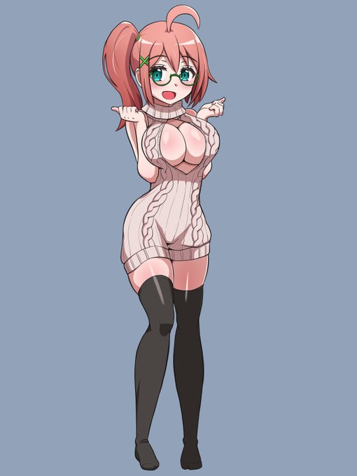 新作のキャラデザです!
エロ可愛くかけた! 