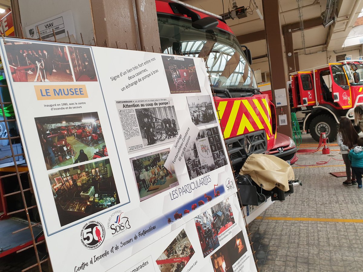 Journées du patrimoine 2021 chez les Sapeurs-pompiers de Fontainebleau 👨🏻‍🚒🌲🚒📟📸 <a href="/Sdis77/">Sapeurs-Pompiers 77</a> <a href="/VilledeFbleau/">Ville de Fontainebleau</a>