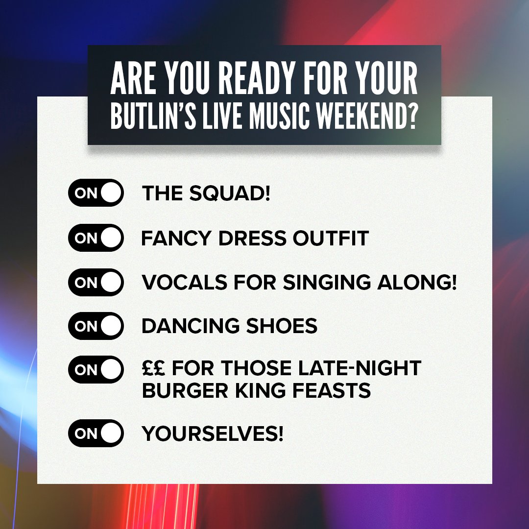 BigWeekenders's tweet photo. Who is ready for their Butlin's Live Music Weekend? We can't wait to see you! π₯³ #ButlinsLiveWeekends https://t.co/fAD1Fj6p8s