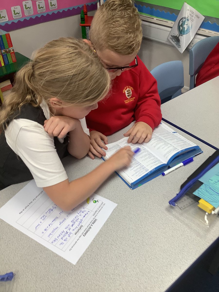 All_Saints_Sch_'s tweet image. Year 4 had a fantastic first week back learning how to use a dictionary! We played lots of games and now know how to find any word using a dictionary 📚👍🏼 #dictionarywork
