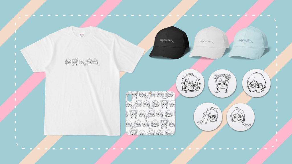 Vtuberロック革命2021 オリジナル白Tシャツ - にじさんじ公式