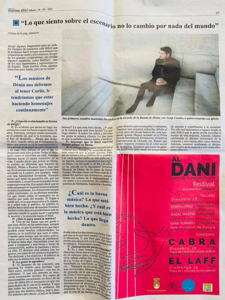 PereMolina1's tweet photo. Volver a Dénia con la Orquesta de Cámara de Valencia . OCV es un auténtico regalo junto con mis compañeros cantantes Rodrigo Esteves y @TERESALBERO  🧡. Gracias al departamento de Dénia Cultura y a su técnica de cultura Maribel Font. Agradezco @CANFALIma @orquestacamaravalencia https://t.co/f1M18DpYLw