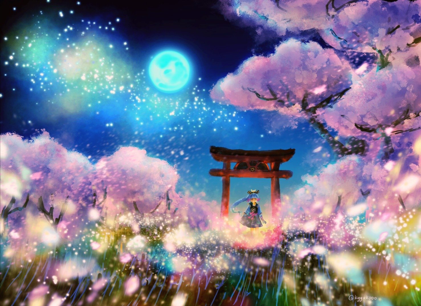 Kyuko 彡 きゅこ Art Raffle Pinned イラストを4枚貼ると秋風に乗って絵柄を好いてくれる人の元へ届くらしい T Co Myouumkv7p Twitter