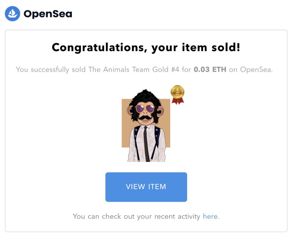 TheAnimalsTeam's tweet photo. New animal has been sold 🔥🔥

https://t.co/8SZnq3Oaxk

#opensea #openseanft #nft #nftart #nftcollector #nftcommunity #nfts #punk #cryptopunks #investment #cryptoart https://t.co/apx8tDD01H