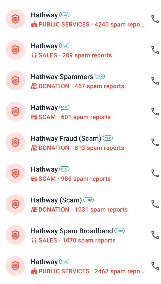 matrixabhi's tweet photo. @indiantweeter @HathwayBrdband Got call from each possible number. https://t.co/dbIqjG1sVq
