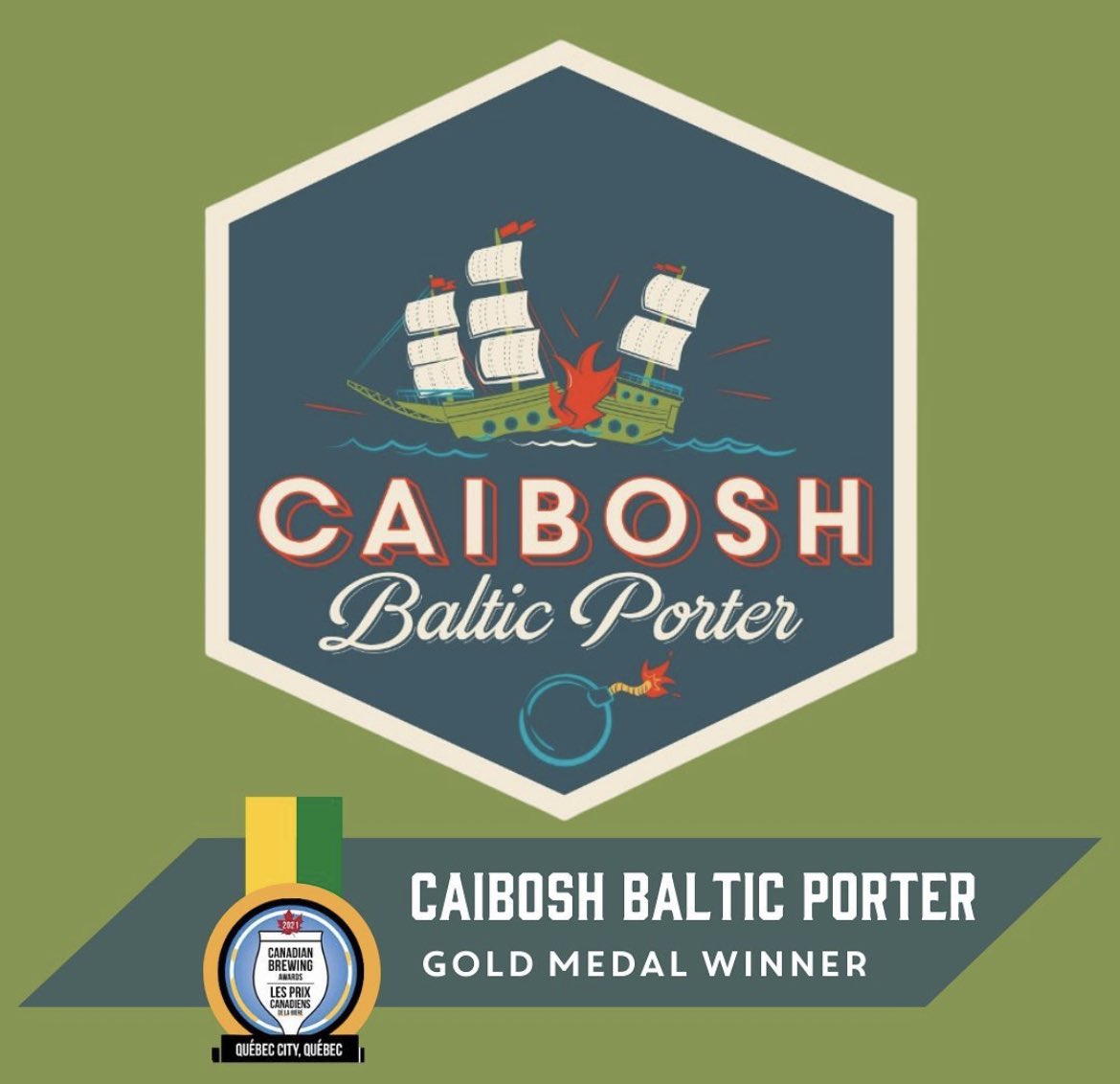 🥇🥇🥇

We are so thrilled that Caibosh Baltic Porter has joined our lineup of gold medal winning brews at the @cdnbrewawards last night! 🥇 

Keep an eye out for its return in a few months so you can try it for yourself! 💣