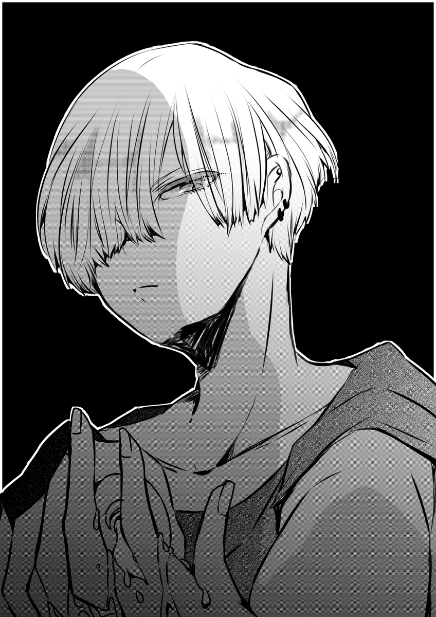 #心の声に従って描いた顔BEST4
煽る、絶望、威圧、開眼 