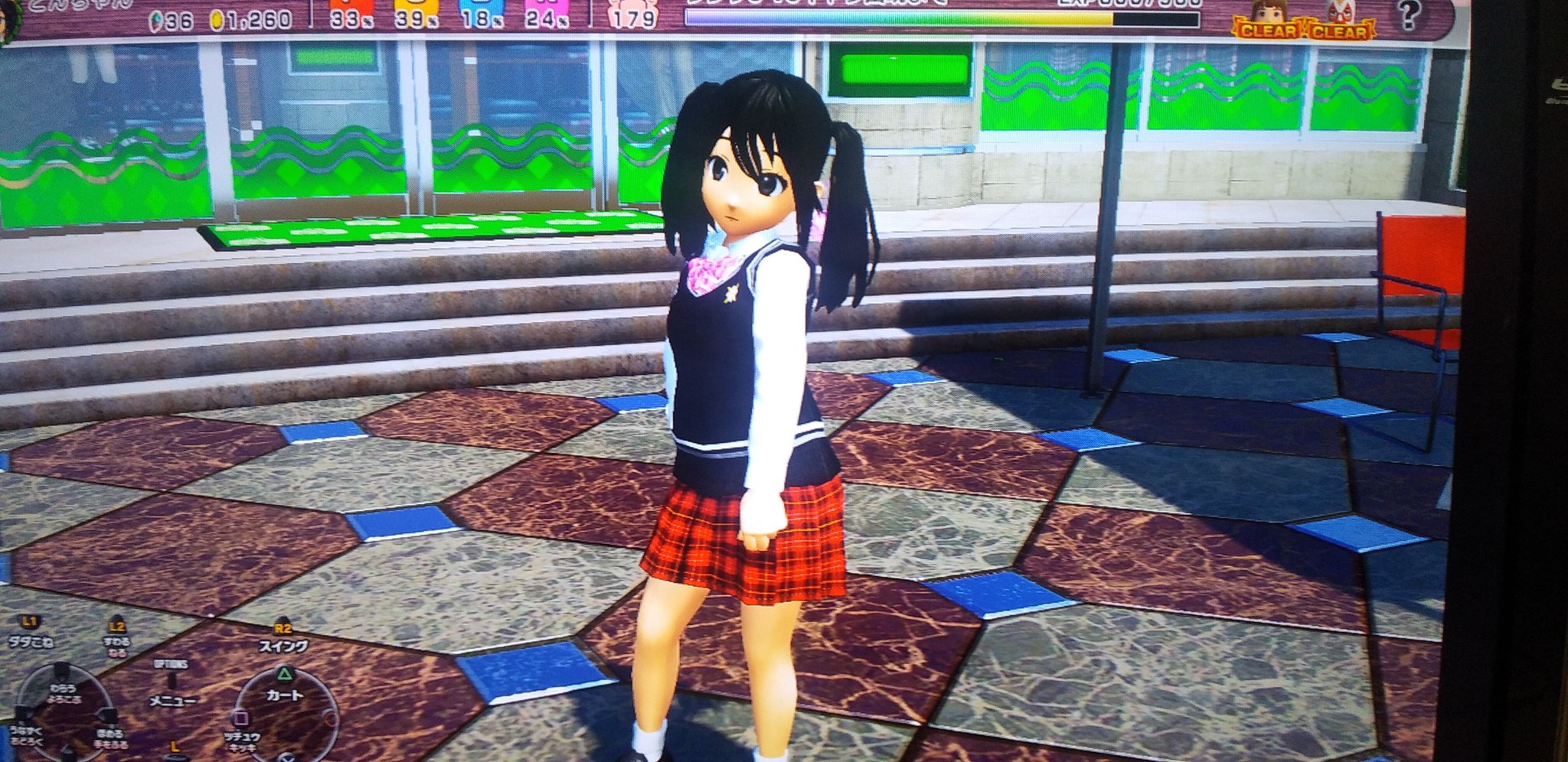 とんちゃん 今日はひたすらみんゴル三昧 明日は仕事だというのにひたすらキャラメイクしてました しかしこのゲーム 本当にお金が足りない ひたすらオンラインコースでお金拾いの毎日 ちなみにこのキャラは某けいおんのあずにゃんっぽく作ってみた