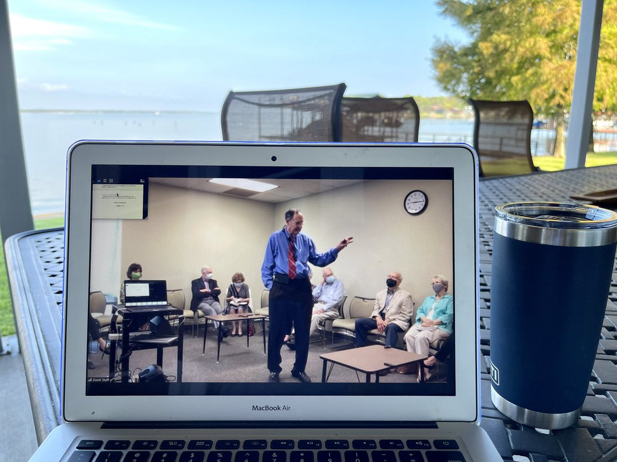 “Good is revealed…” when you are unable to attend <a href="/FUMCR/">FUMCR</a> Open Door SS class - hybrid tech (pandemic solution✅) brings class to you! 👍 #seethegood