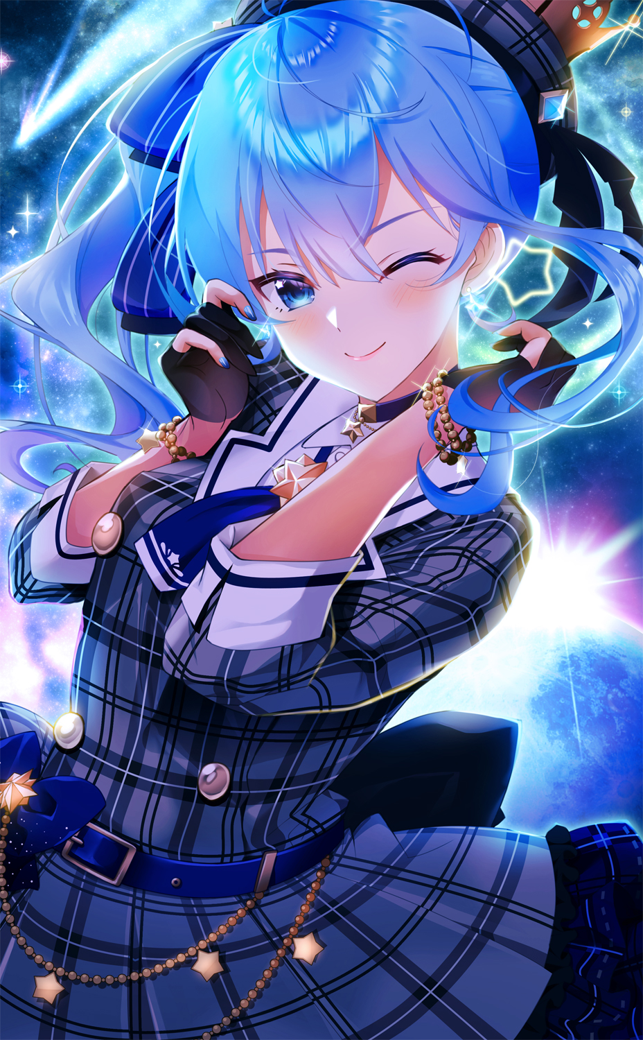 Haru chan's Fluffy Sheer Block Check Usakumya OP by Baby