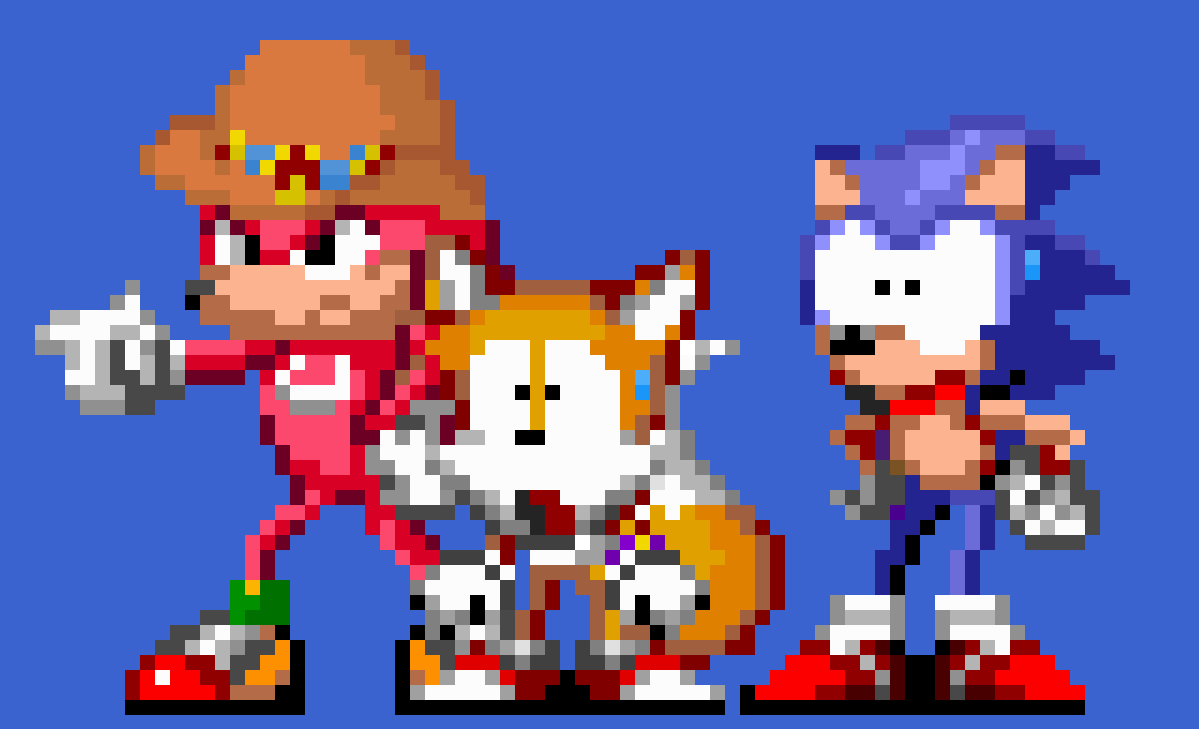 AudioReam on X: I tried to do a Sprite of Knuckles from Sunky.MPEG.   / X