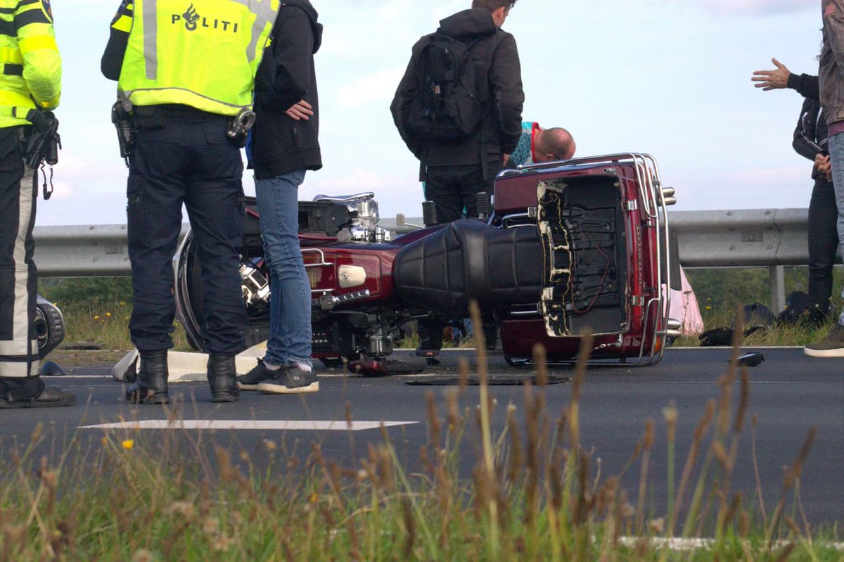 Motorrijder gewond bij ongeval op Centrale As bij De Falom - #Friesland