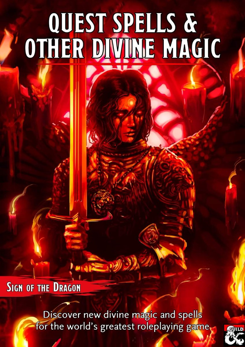 Quest Spells &amp; Other Divine Magic is NOW available on dmsguild.com!!! 
You can purchase it here 👇👇
dmsguild.com/m/product/3711…

Discover new and powerful divine magic! Use this supplement to expand and enrich your campaign world. #dnd5e #guildbulletin #dmsguild