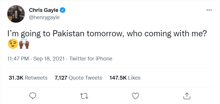 NHMPofficial's tweet photo. NHMP appreciates @henrygayle announcement.
#ChrisGayle #PAKvNZ #PakSafeAndProudCountry #NHMPofficial https://t.co/IZnTqhW0kr