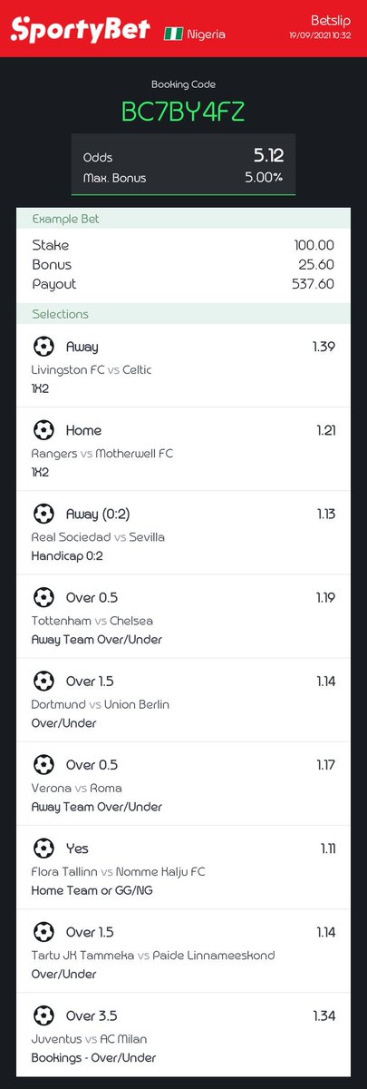 1x2klaus's tweet photo. Sportybet lovers♥️
2 ODDS⚽⚽
2+ ODDS⚽⚽
5 ODDS⚽⚽
6+ ODDS⚽⚽
#MayTheOddsBeWithUs
@AyobamiTips @DeityTips @hermperor @Kpstandfit @Recon_Bets @Jayrole17 @Greenplace2021 @2nAudacious @krisejiks @Niklausjnr1 @Oddshive @kk_tips https://t.co/68k3B4dHvU