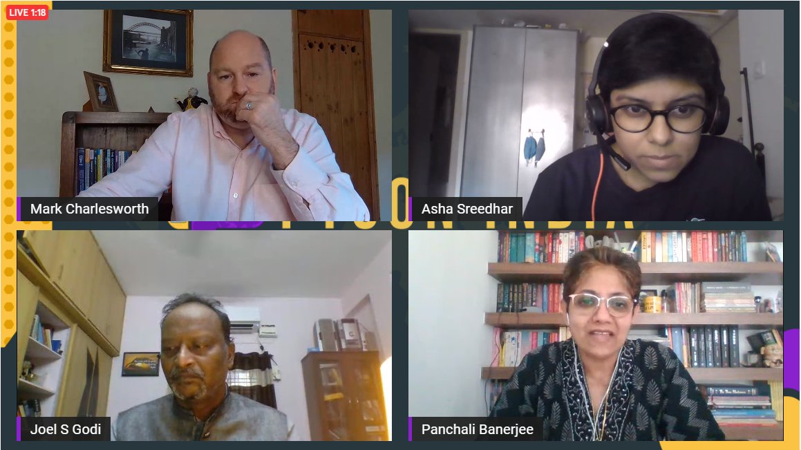 Panel discussion in stage 5 on "Neurodiversity and Inclusion" by a 100% neurodivergent panel! #PyConIndia2021 <a href="/pyconindia/">PyCon India</a>