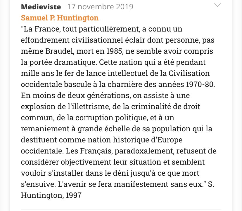 L Introuvable Citation Qu Eric Zemmour Prete A Huntington Dans Son Livre