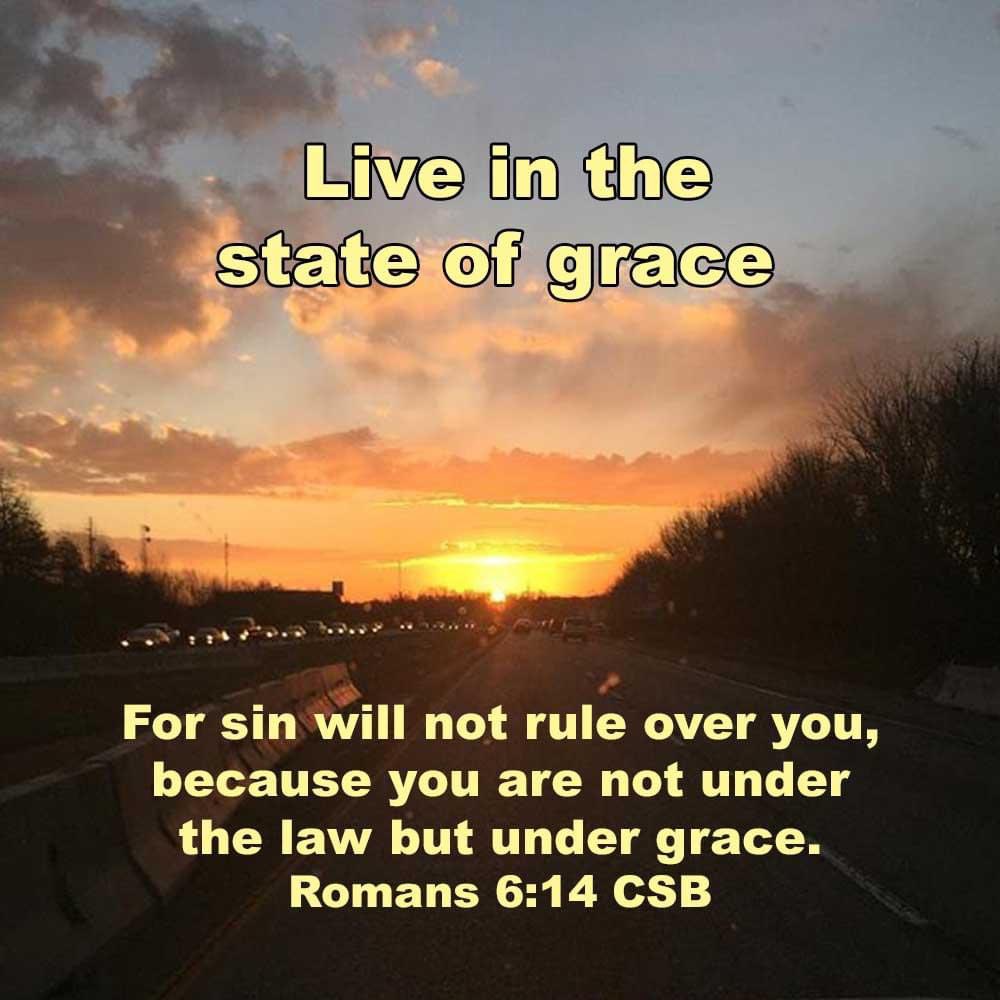 dailyword4you's tweet photo. For sin will not rule over you, because you are not under the law but under grace. Romans 6:14 CSB Live in the state of grace. #UntilGrace #TaurenWells #GaryLeVox https://t.co/jHGMzkPd1D https://t.co/OHr7M2UZnM