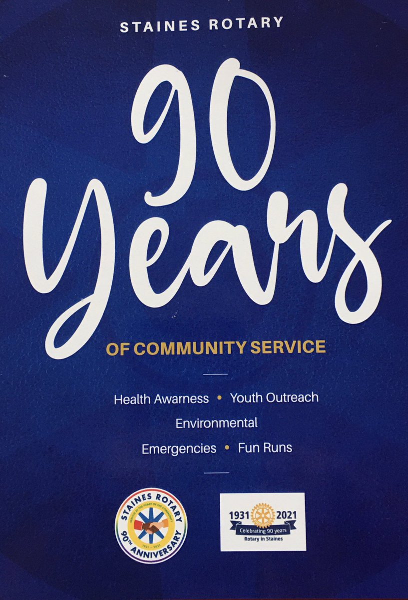 Thank you <a href="/StainesRotary/">Staines Rotary</a> for the wonderful evening celebrating your 90th Anniversary well done. <a href="/MonikaSuder/">Monika Suder</a> was a delight.
