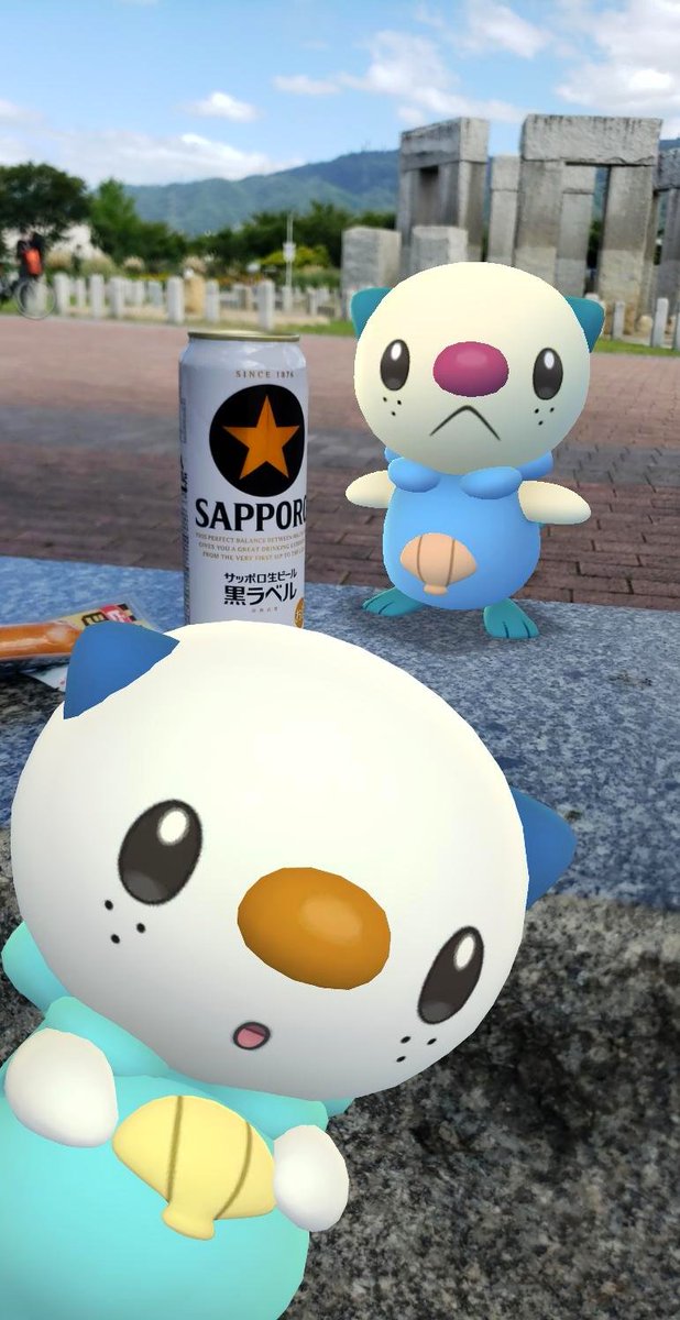 ট ইট র Shibata423 ちばた おい 撮影用のビール呑んだでしょ 鼻の頭が赤いからバレてます Pokemongocommunityday Aroftheday ミジュマル Arofthecommunityday ポケモンgo Gosnapshot Nianticar Sbt2109 T Co D2cijncjah