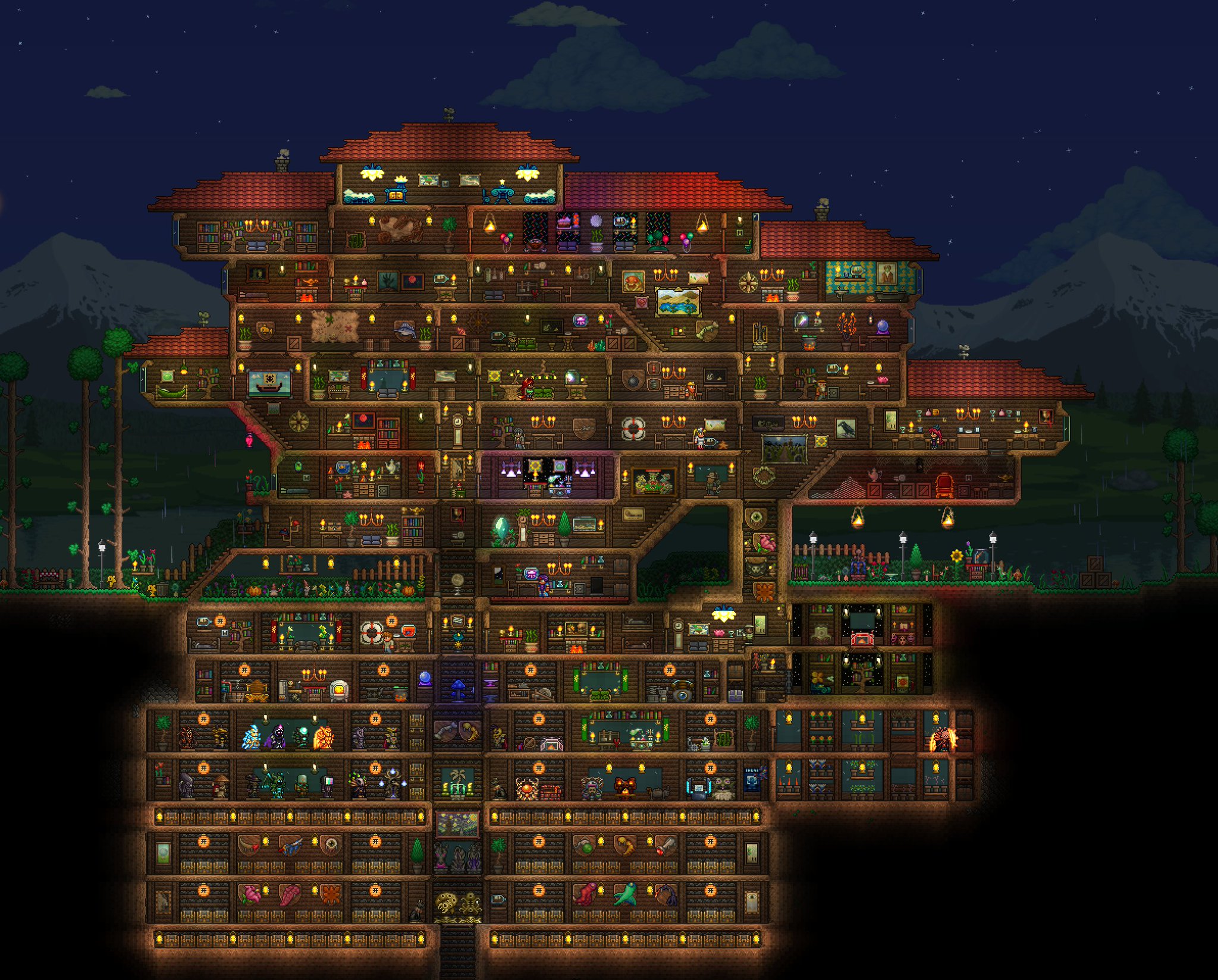 r/Terraria on Twitter "My post moon lord base is finally over https