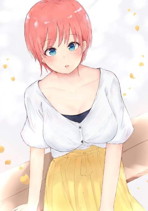 ねこふーど🐈さんがTwitterに投稿した中野一花(五等分の花嫁)のイラスト。
