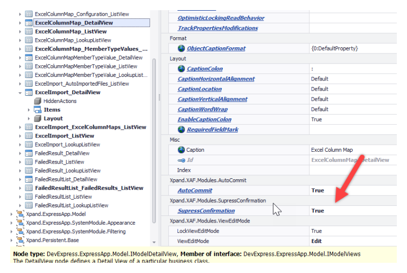 eXpandFramework's tweet photo. #DevExpress_XAF: The `SuppressConfirmation` suppresses ObjectViews modification confirmations.
Compatibility: >= 3 years
https://t.co/WZ4Iolyg1Q
#XAF_Modules #rx #developer #business https://t.co/ddQg5DrqeQ