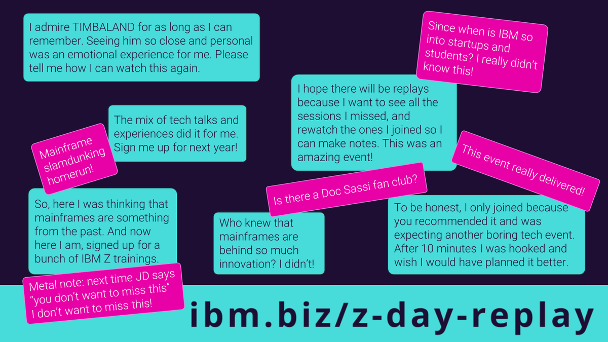 DrJDrooghaag's tweet photo. 🔵 Feedback from the students I encouraged to join @IBM #ZDay2021

Missed it? Catch the replays 👉 https://t.co/pvNUDz8wc4

@IBMZ @mentorafrika @cajunAA @LellaVi @Timbaland 

#100DaysOfCode #callforcode #cloud #privacy #cybersecurity #fintech #healthtech #IBM #IBMPartner https://t.co/z7bc5Hlm1V