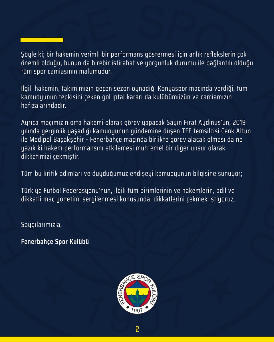 Fenerbahce tweet picture