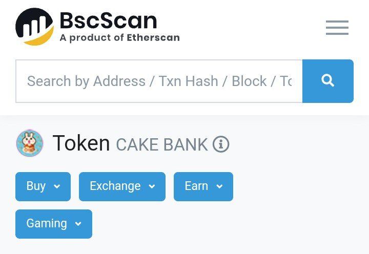 #CAKEBANK is verified at BscSCAN <a href="/1goonrich/">Quasar.Exe</a> <a href="/cz_binance/">CZ 🔶 BNB</a> 

#bsc #bnb #Binance #BinanceSmartChain