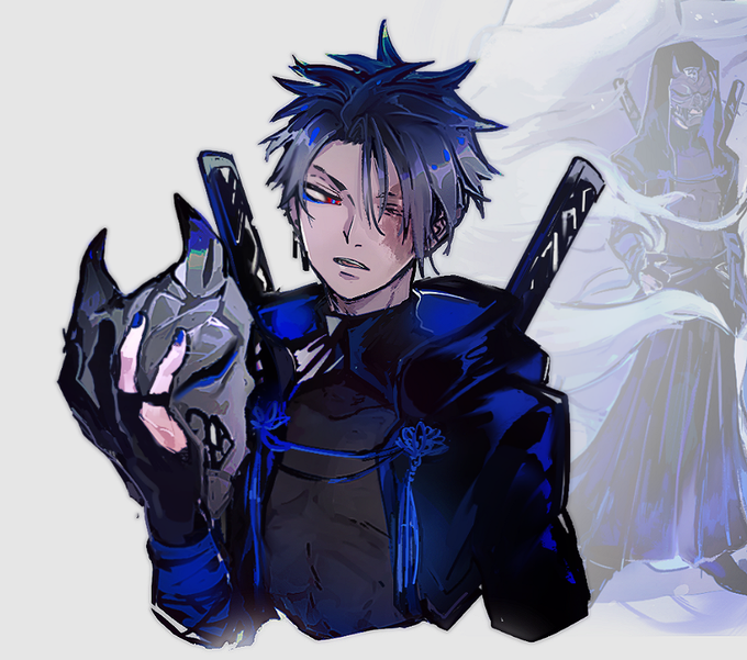 鬼面のtwitterイラスト検索結果 古い順