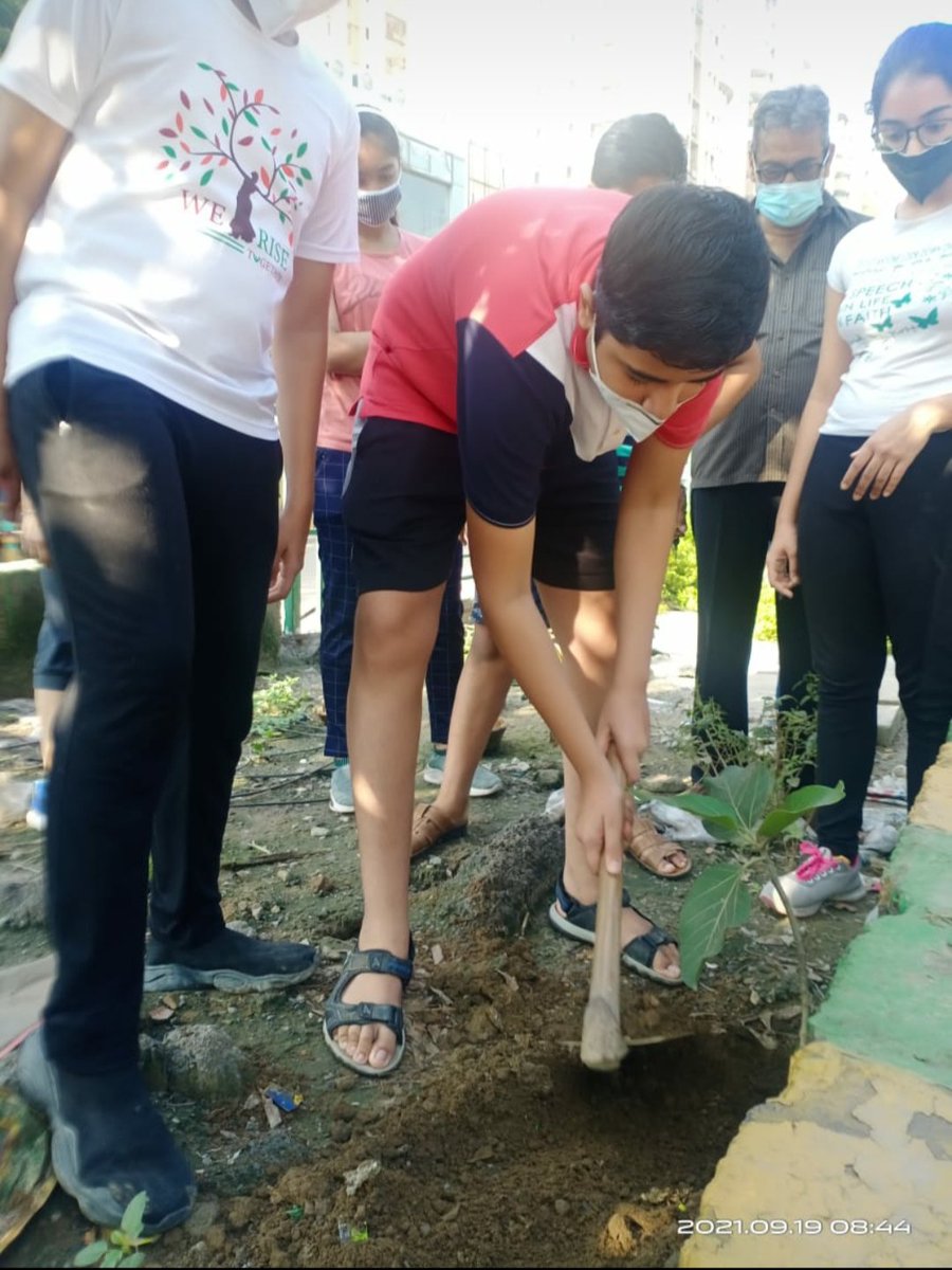 We Rise Together  Team didn't only plant #trees 🌳but also sowed the saplings of life as gifts to our future generations.

#Sunday4SecuredFuture 
#ClimateAction #sdg13climateaction 
#SDG13 #plantsforlife