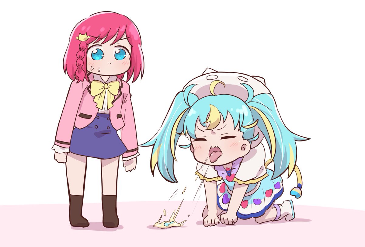 お題箱 人間体で毛玉を吐くみゃむ 