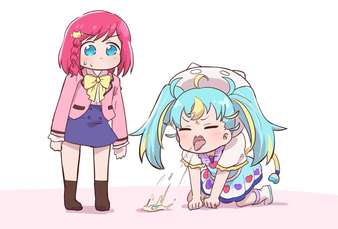 お題箱 人間体で毛玉を吐くみゃむ 