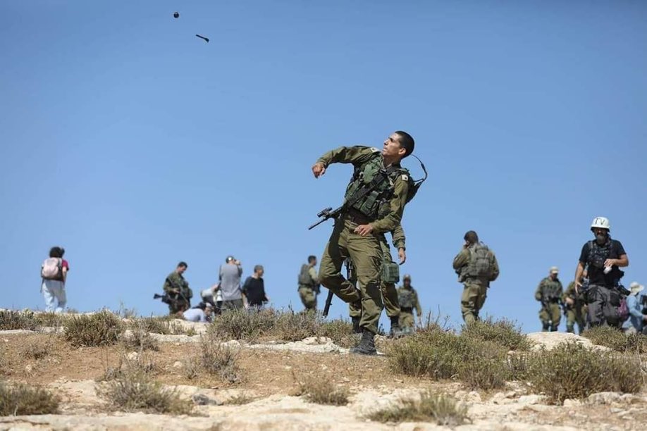 swilkinsonbc's tweet photo. Many int'l activists working with the Palestinian people defending their lands are injured by israeli occupiers south of al-Khalil | @EnglishGaza https://t.co/SddtgD3vbk