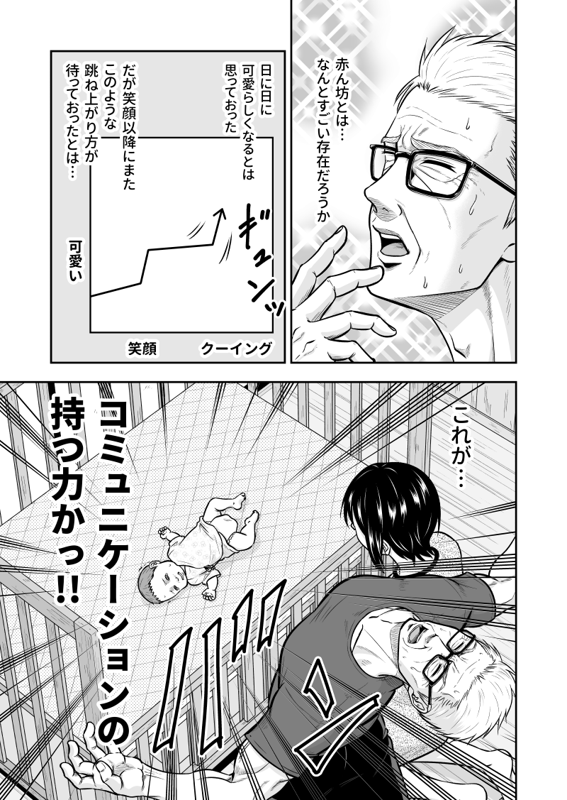 元鬼刑事が初孫とおしゃべりしたくて頑張る話 2/4 