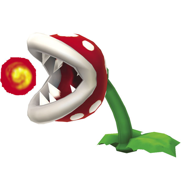 MarioEnemyBot's tweet image. Big Fire Piranha (aka Big Venus Fire Trap) - Super Mario 64 (1996)