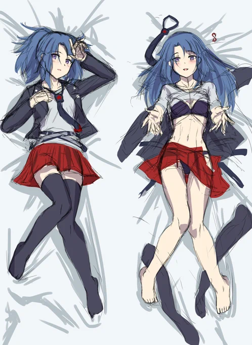 ラクガキ 怜ちゃん 抱き枕風イラスト 