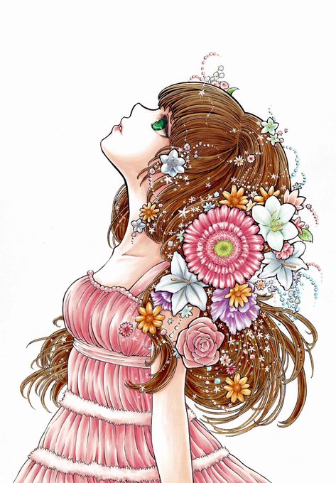 女の子と花のtwitterイラスト検索結果 女の子と花のtwitterイラスト検索結果