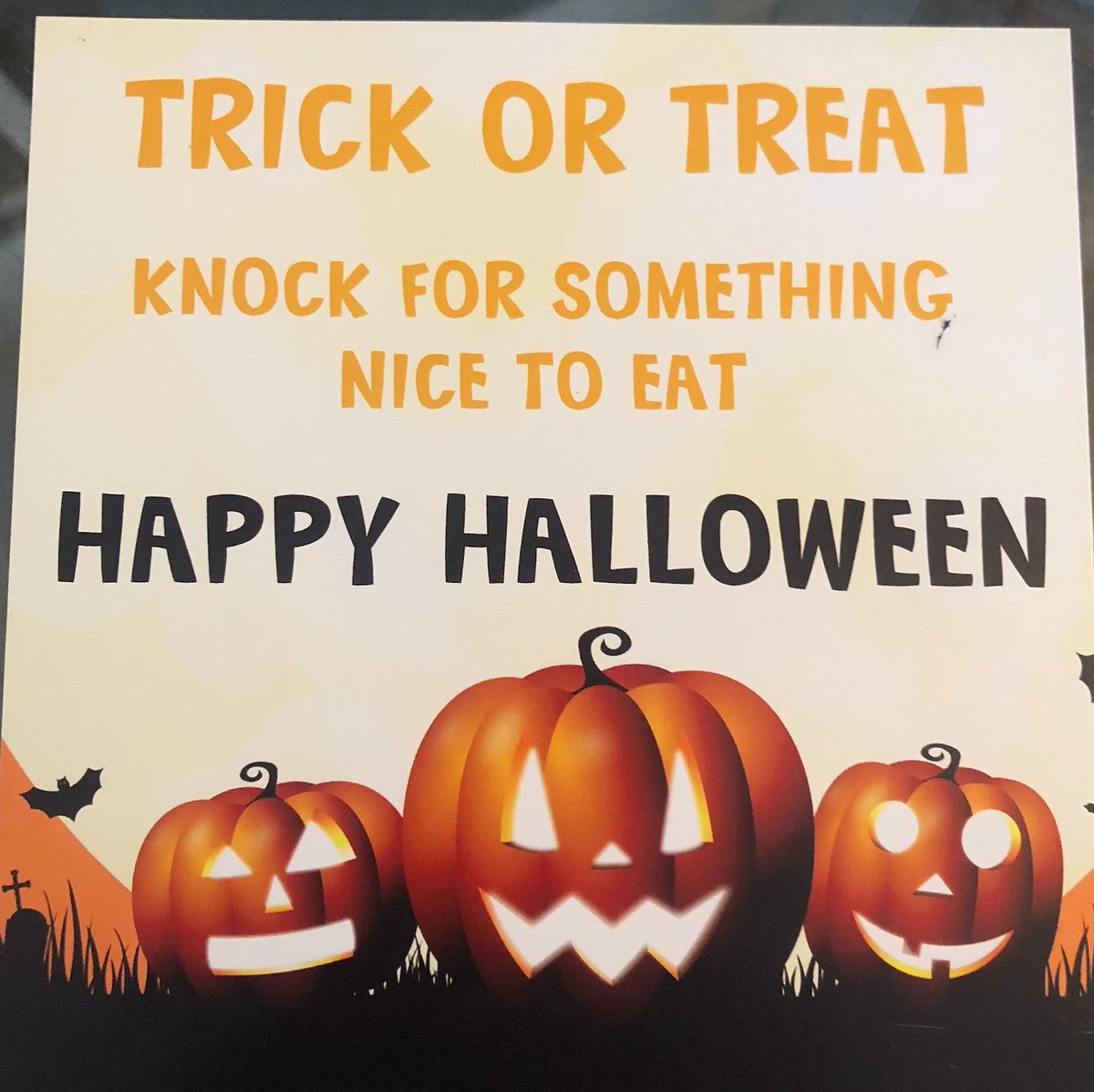 IkalAll's tweet photo. Check out Trick or Treat Window Sign #Unbranded #Halloween https://t.co/0PkP22WK9U via @eBay https://t.co/ur3iRod6M9