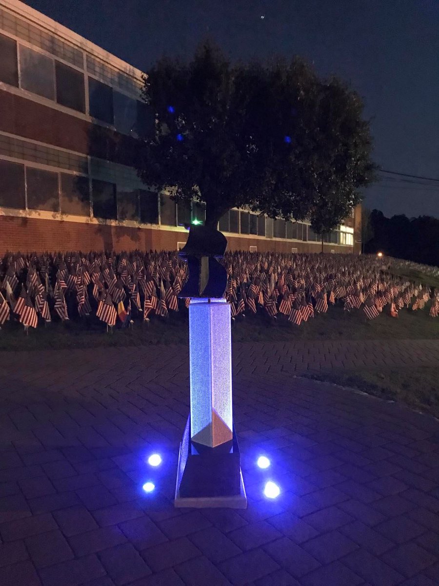 So appreciative of the donation Jane Flynn.  Your support is going to help the lights of the memorial shine on long after the flags are removed.

“One of the most important things you can do on this earth is to let people know they are not alone.”
― Shannon L. Alder