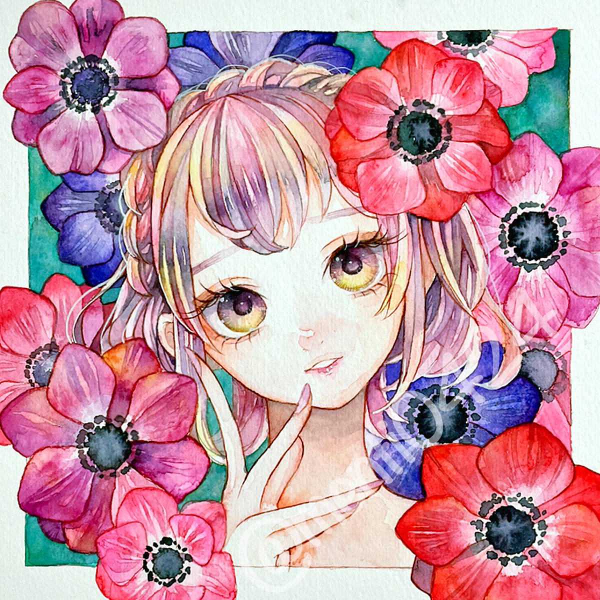 アネモネ もてぎのイラスト アネモネ もてぎのイラスト
