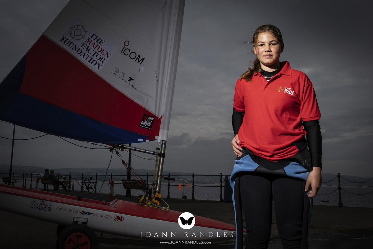 JoannRandles's tweet photo. Flo Tovey, 13, is an absolute inspiration. She sailed solo across the Bristol Channel, Mumbles to Ilfracombe, in her Topper dingy! Flo who is a member of the Welsh Topper sailing squad, set the challenge herself to raise funds and awareness for @maidenfactor. Images @cover_images https://t.co/fqpiPGY94j