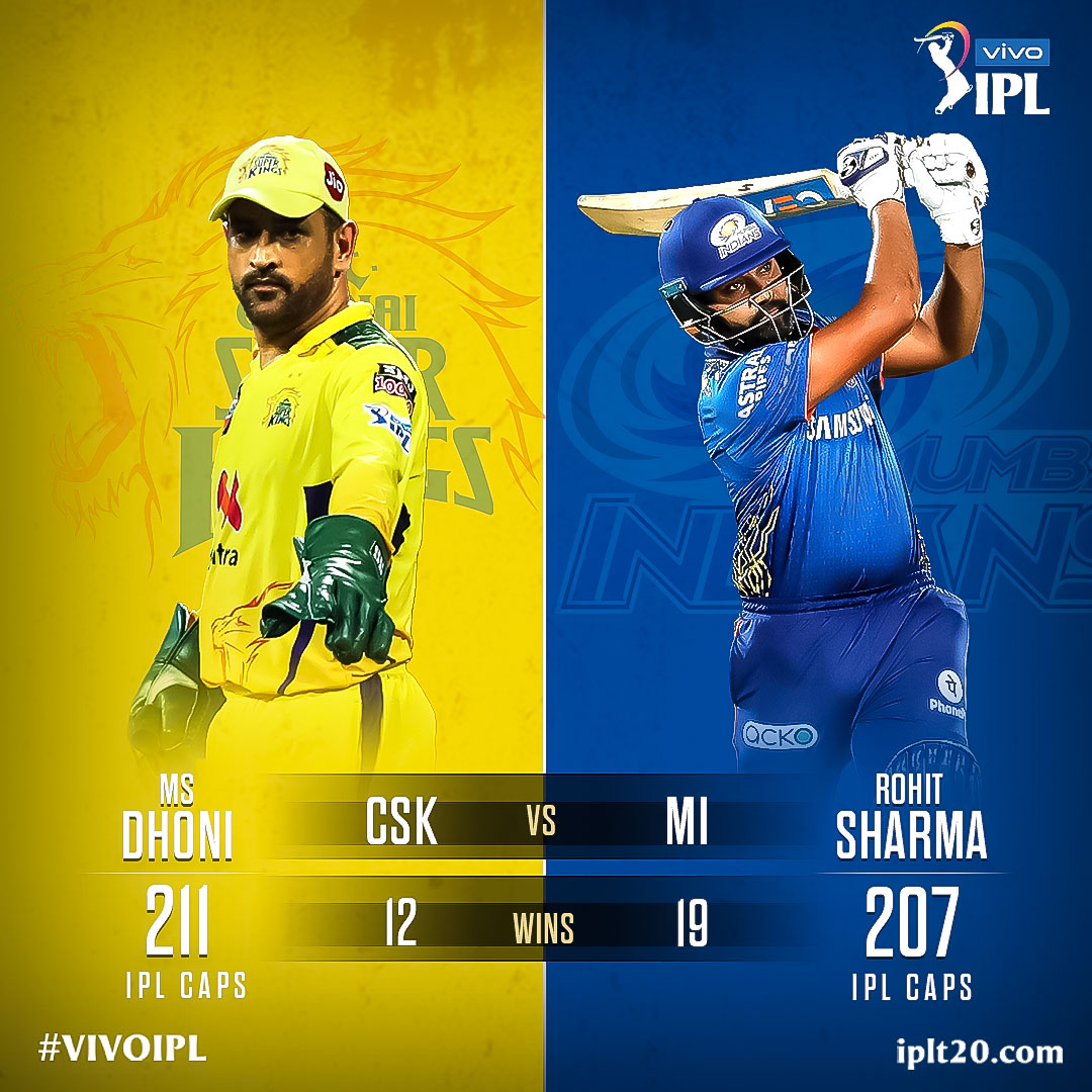 IPL's tweet photo. 𝗪𝗘. 𝗔𝗥𝗘. 𝗕𝗔𝗖𝗞! 👏 👏

Hello from Dubai. 👋

All set to resume the #VIVOIPL, with the blockbuster clash between the @msdhoni-led @ChennaiIPL &amp; @ImRo45's @mipaltan. ⚡ 🔥 #CSKvMI

Which team are you rooting for tonight? 🤔 https://t.co/wlhc7LMjr0