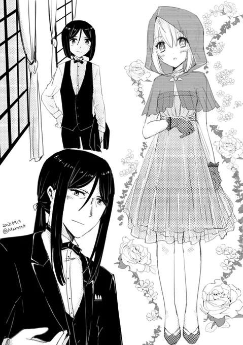 @nanananamao ななさんこんばんは。先日は温かいお言葉ありがとうございました。
「月だけが見ているから」がとても素敵だったので、また勝手に描いてしまったんですが、よかったら貰ってください…!🙏 イメージと違ったらすみません…。 