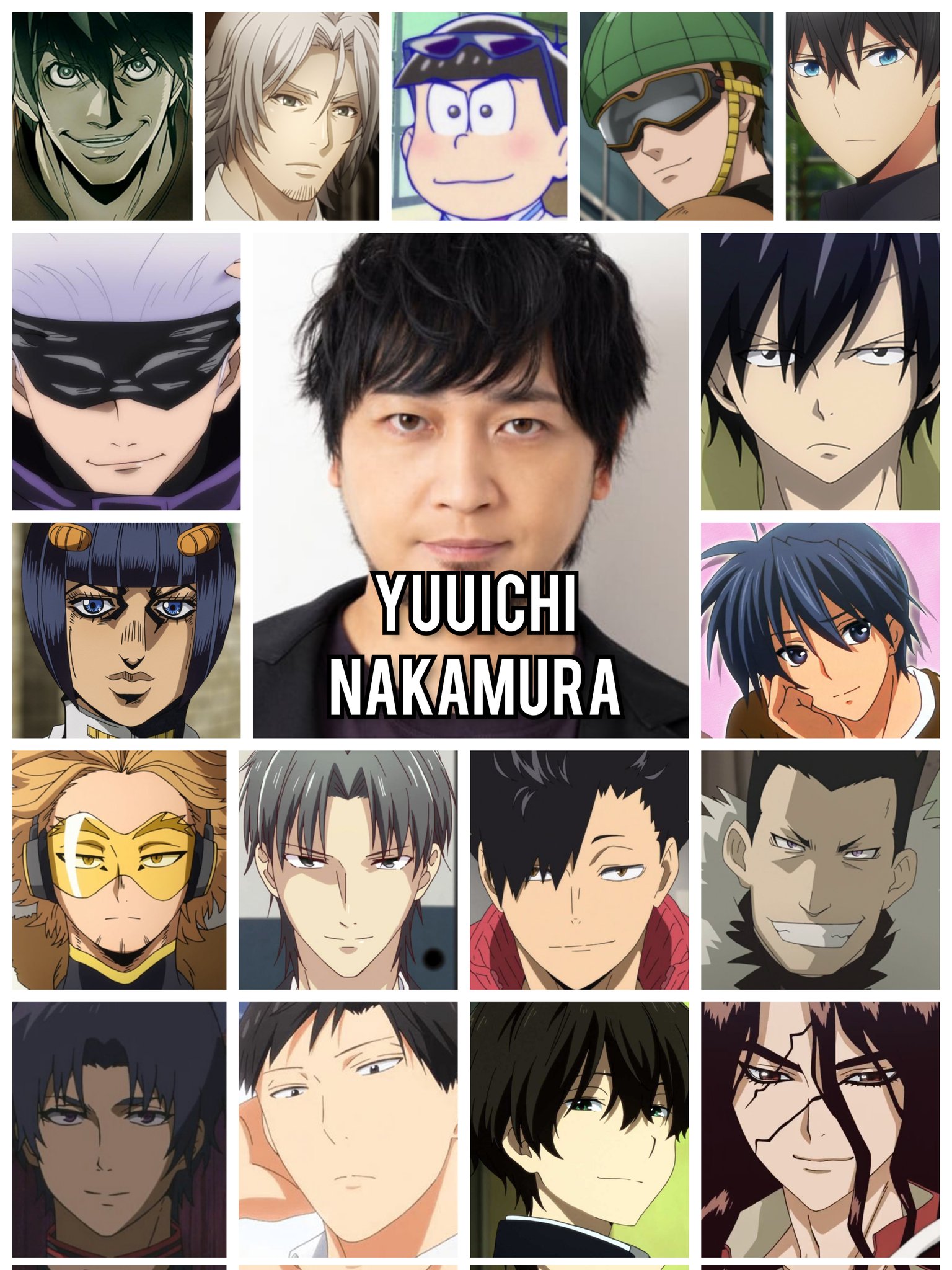 Personagens Com os Mesmos Dubladores! on X: Meus amigos, que homem! Um  grandioso talento do Japão! Alguns dos papéis do incrível seiyuu Yuuichi  Nakamura! Yuuichi é conhecido por ser a voz do