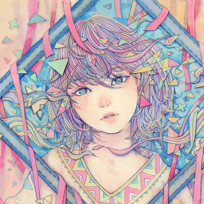 #イラストを4枚貼ると秋風に乗って絵柄を好いてくれる人の元へ届くらしい 