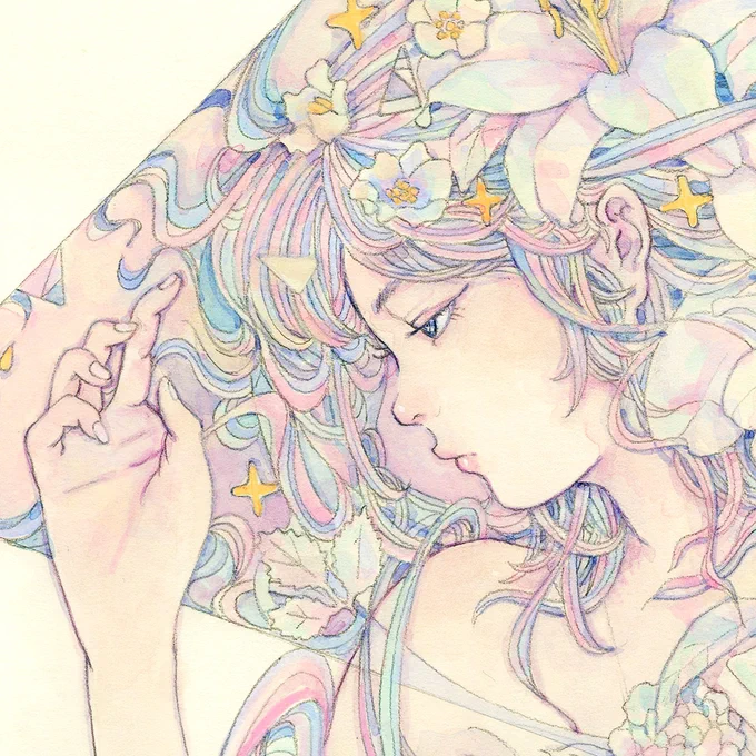 #イラストを4枚貼ると秋風に乗って絵柄を好いてくれる人の元へ届くらしい 